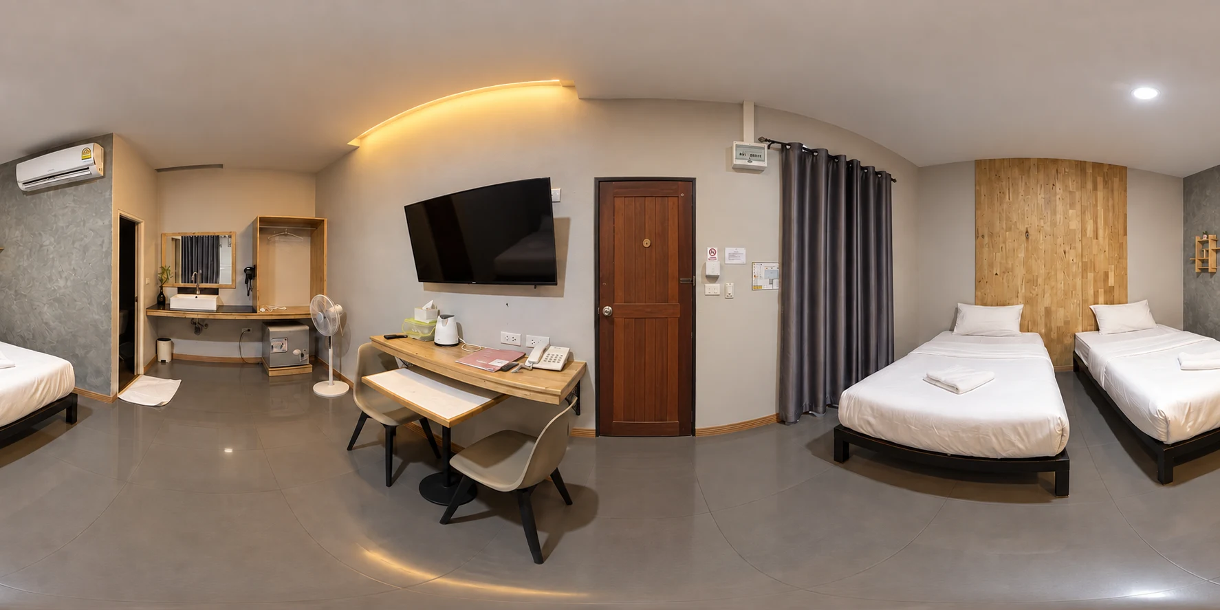 ตัวอย่างภาพภายในห้องพักแบบ 360 องศา